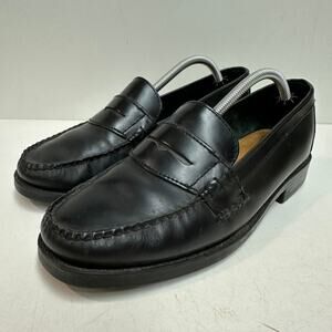 Bass Black Leather Loafers